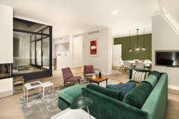 Inside view of the Penthouse livingroom